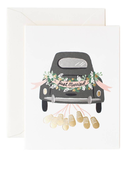 Just Married Get Away Card