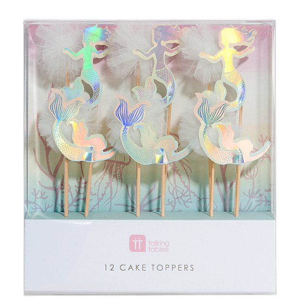 Meerjungfrauen Cake Topper / Food Picks