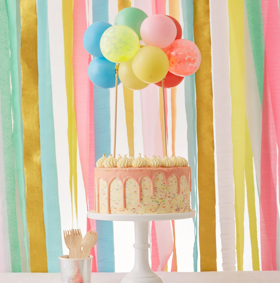 Meri Meri Ballon Cake Topper Regenbogen
