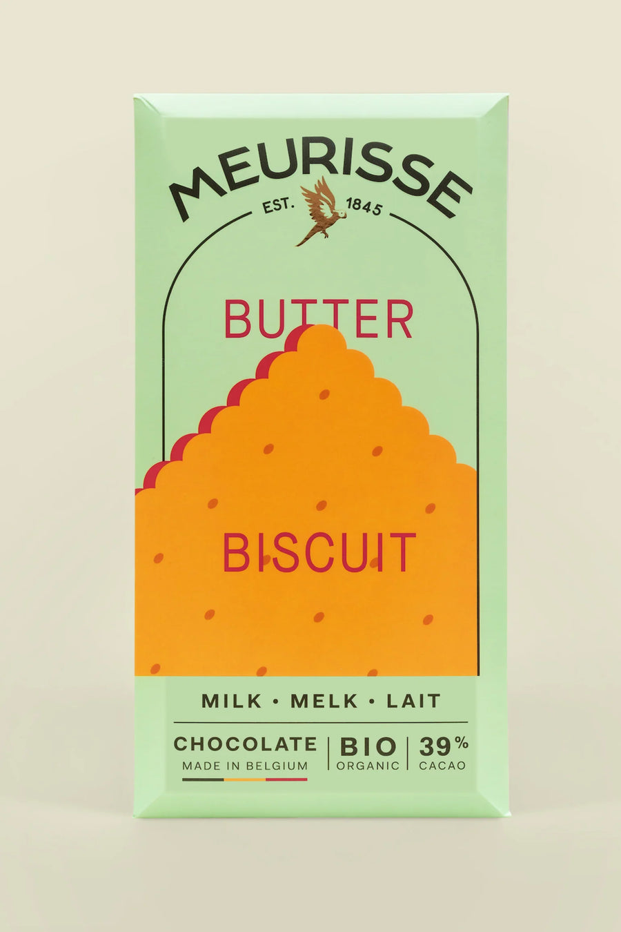 Meurisse – Fair Trade milk chocolate with butter biscuits