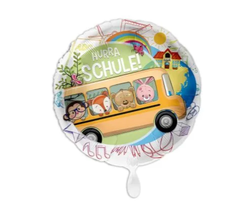 Filled helium balloon set: Schoolchild balloon bouquet Hurray school for the start of school