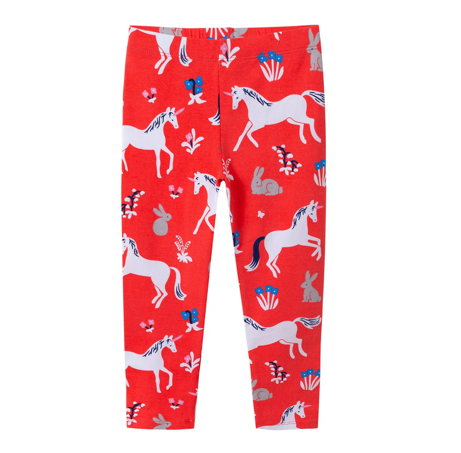 Unicorn leggings with unicorn print size 98-128, leggings for girls