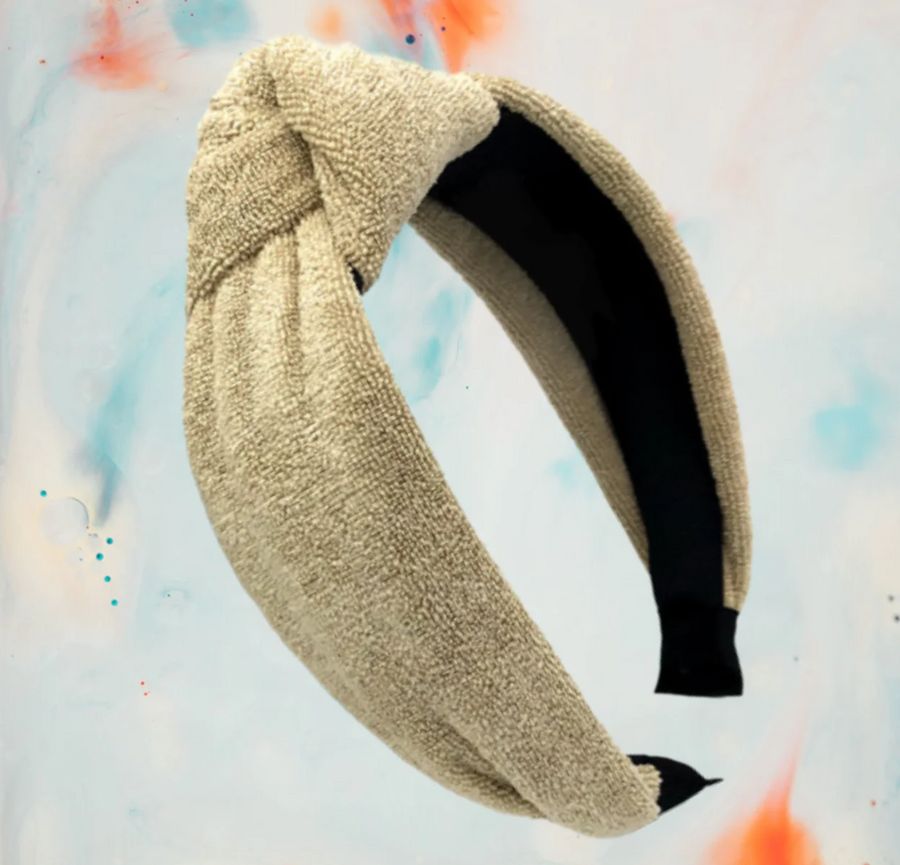 Knot headband made of terry cloth for mother &amp; child