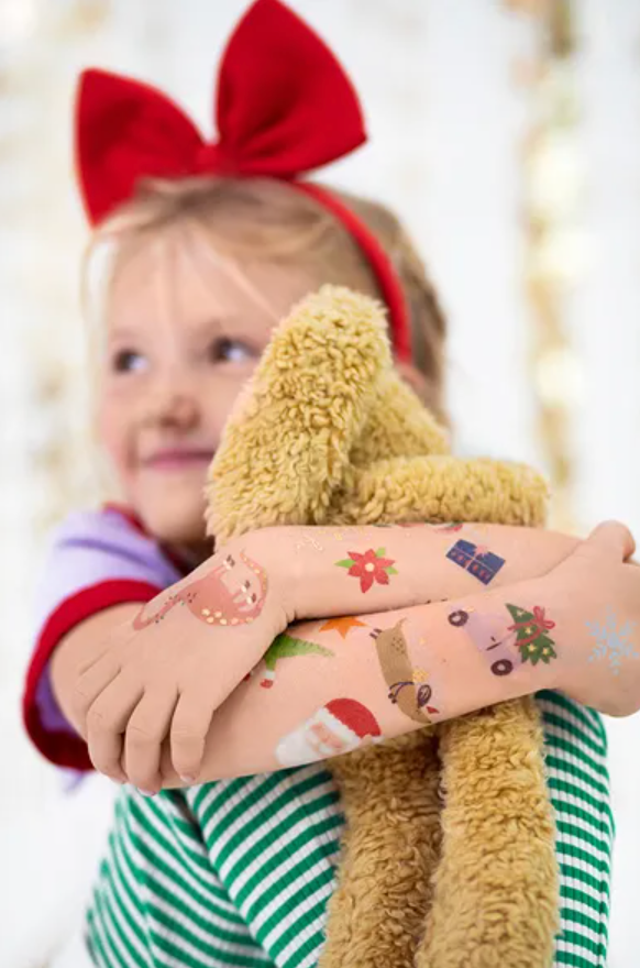 Washable Christmas tattoos for kids, cute gift for Advent calendar and a great Christmas gift for kids