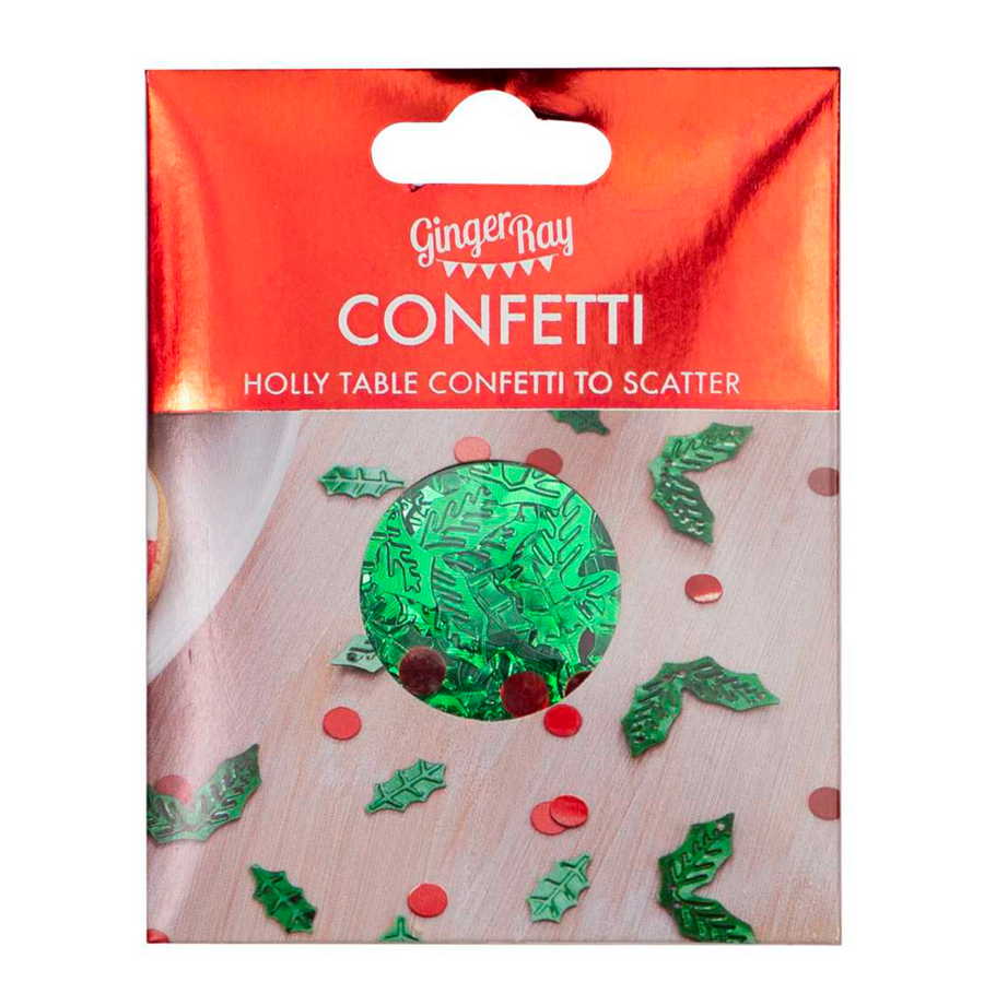 Christmas confetti for the Christmas table