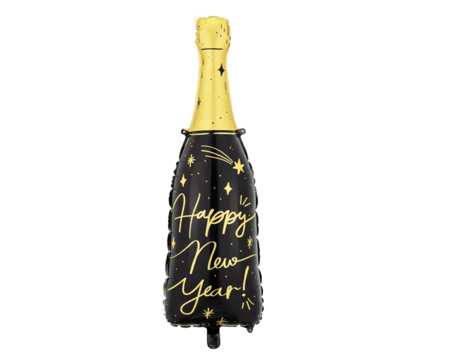 Foil balloon bottle Happy New Year, 39.5x98 cm 