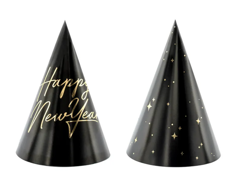Party hats Happy New Year, 16cm 