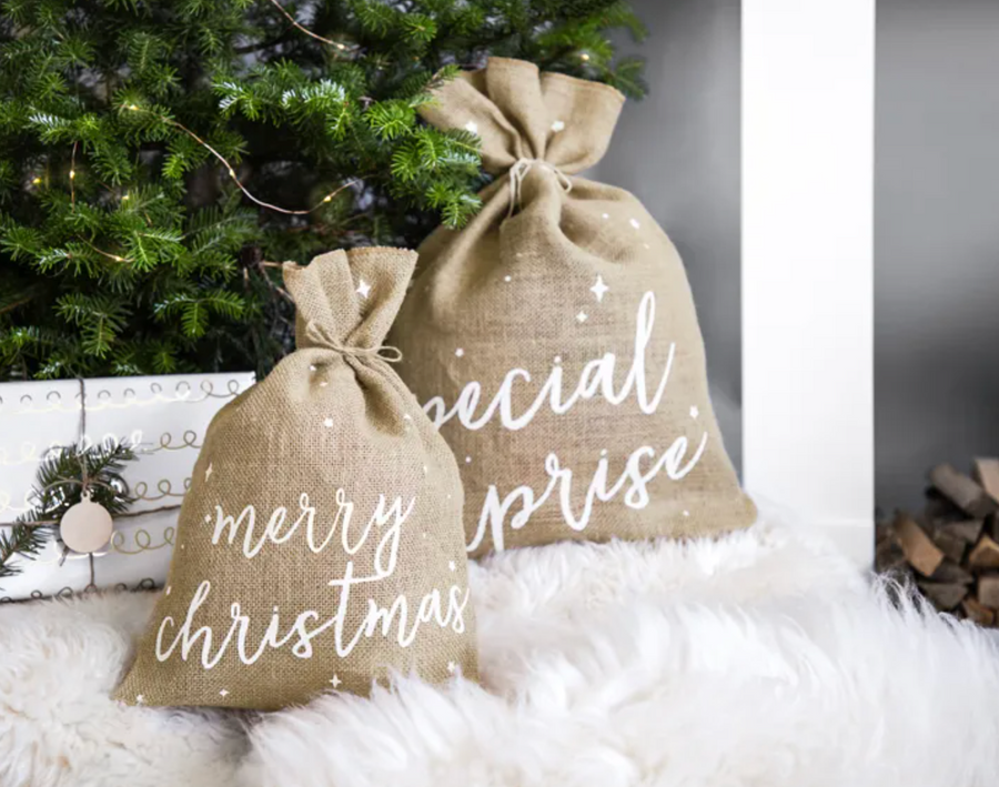 Merry Christmas jute bag 