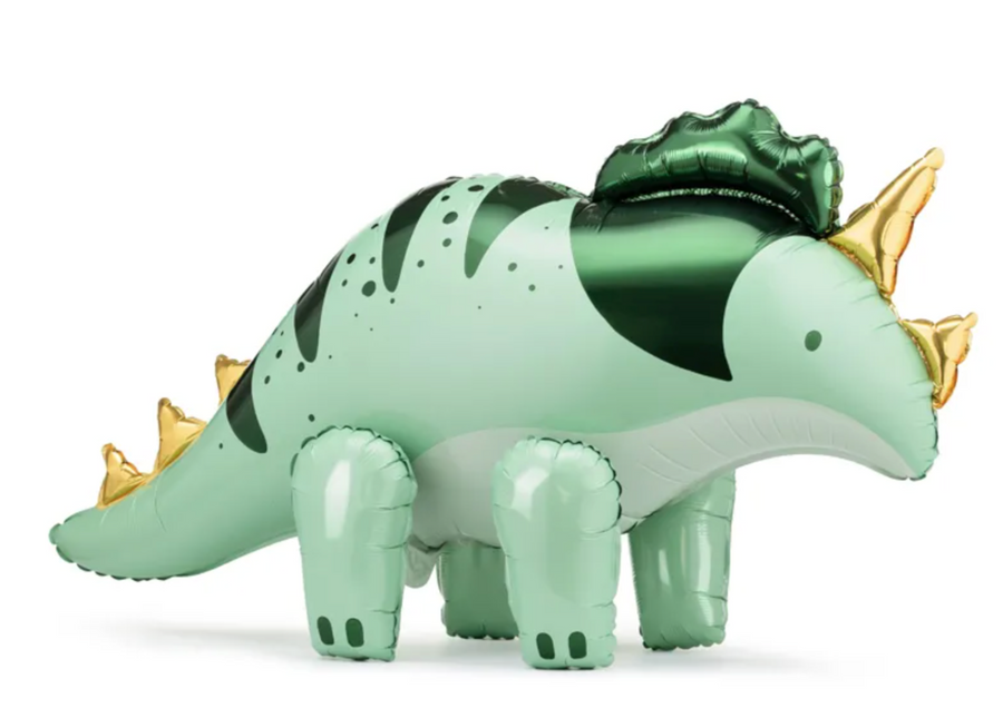 Triceratops Dino foil balloon for filling with normal air