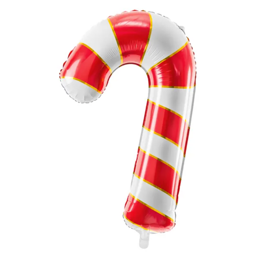 Foil balloon candy cane
