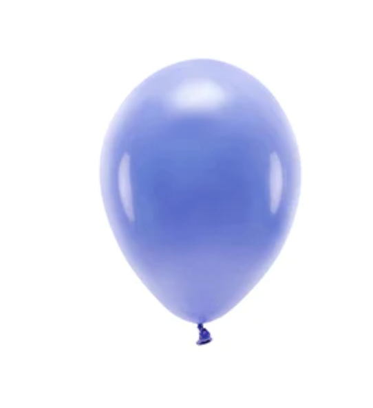 Naturballons: Eco Ballon Mix – 10-er Set BLAU Naturballons für die Geburtstagsparty!