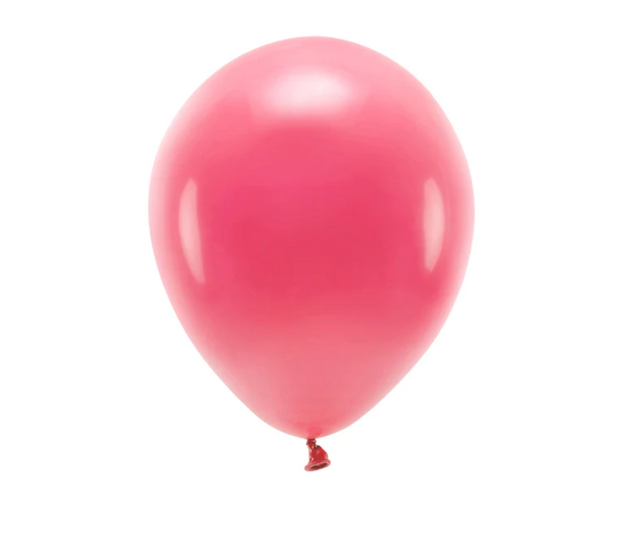 Naturballons: Eco Ballon Mix – 10-er Set ROT Naturballons für die Geburtstagsparty!