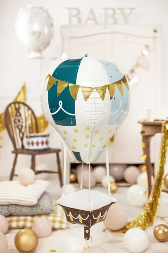 Heißluftballon Folienballon in 4D 36x110 cm