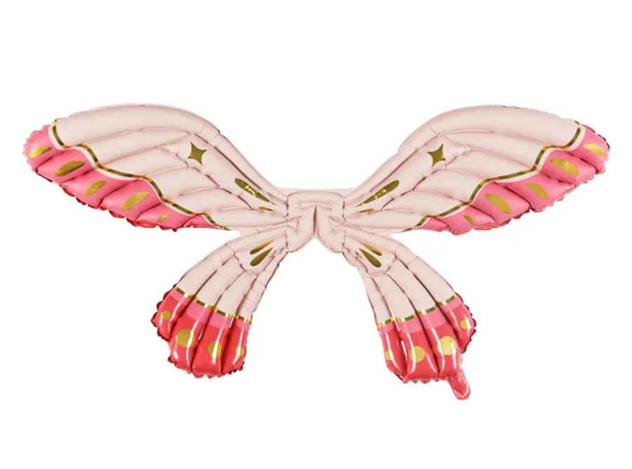 Folienballon Schmetterlingsflügel 102 x 50 cm Rosa