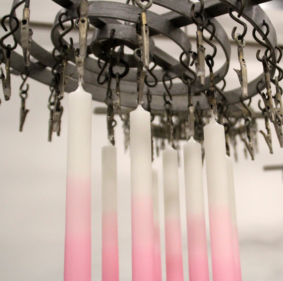 XXL Candles  Dip Dye Hot Pink Länge 35cm