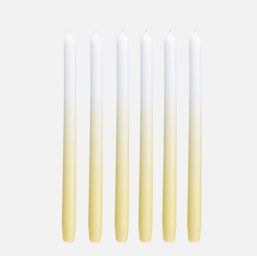 XXL Candles  Dip Dye Yellow Länge 35cm