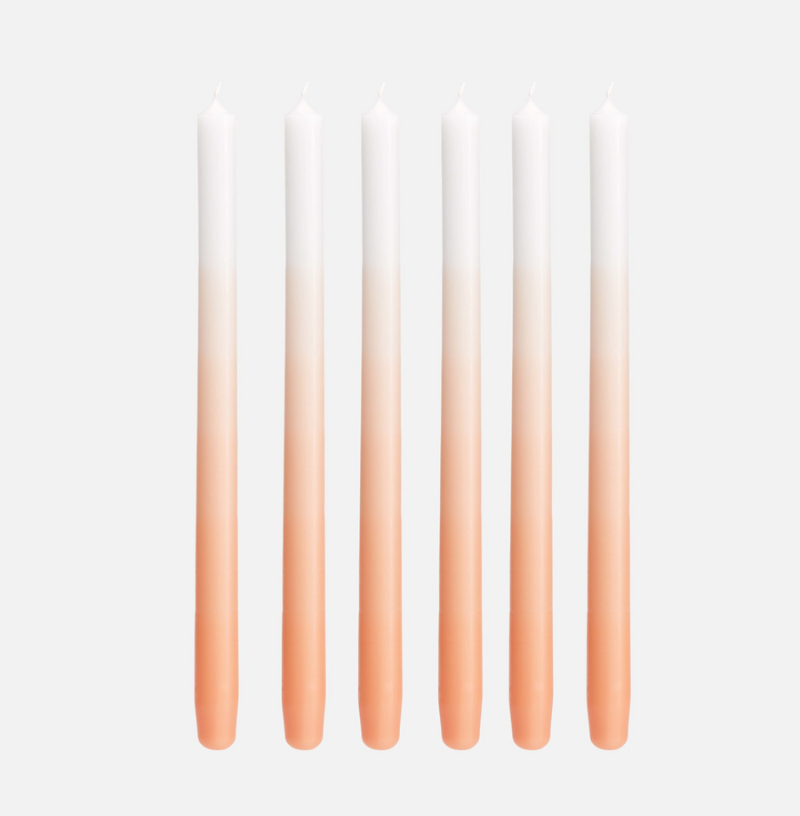 XXL Candles  Dip Dye Orange Länge 35cm