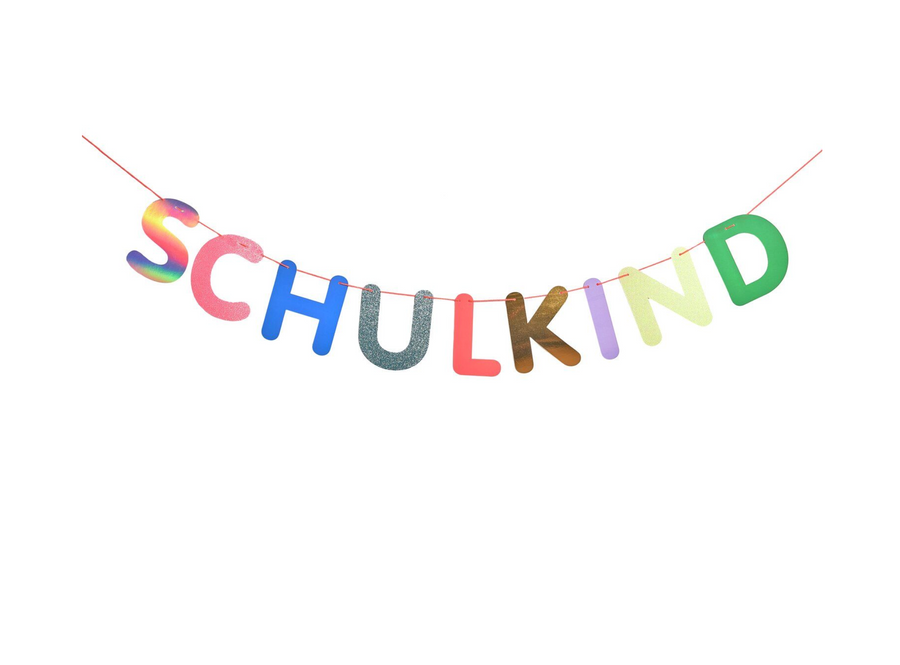 Schulkind Girlande für die Einschulung