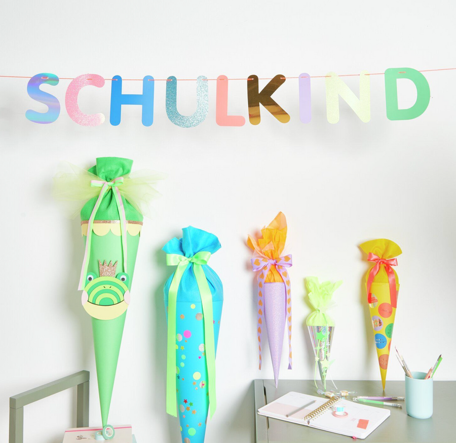 Schulkind Girlande für die Einschulung