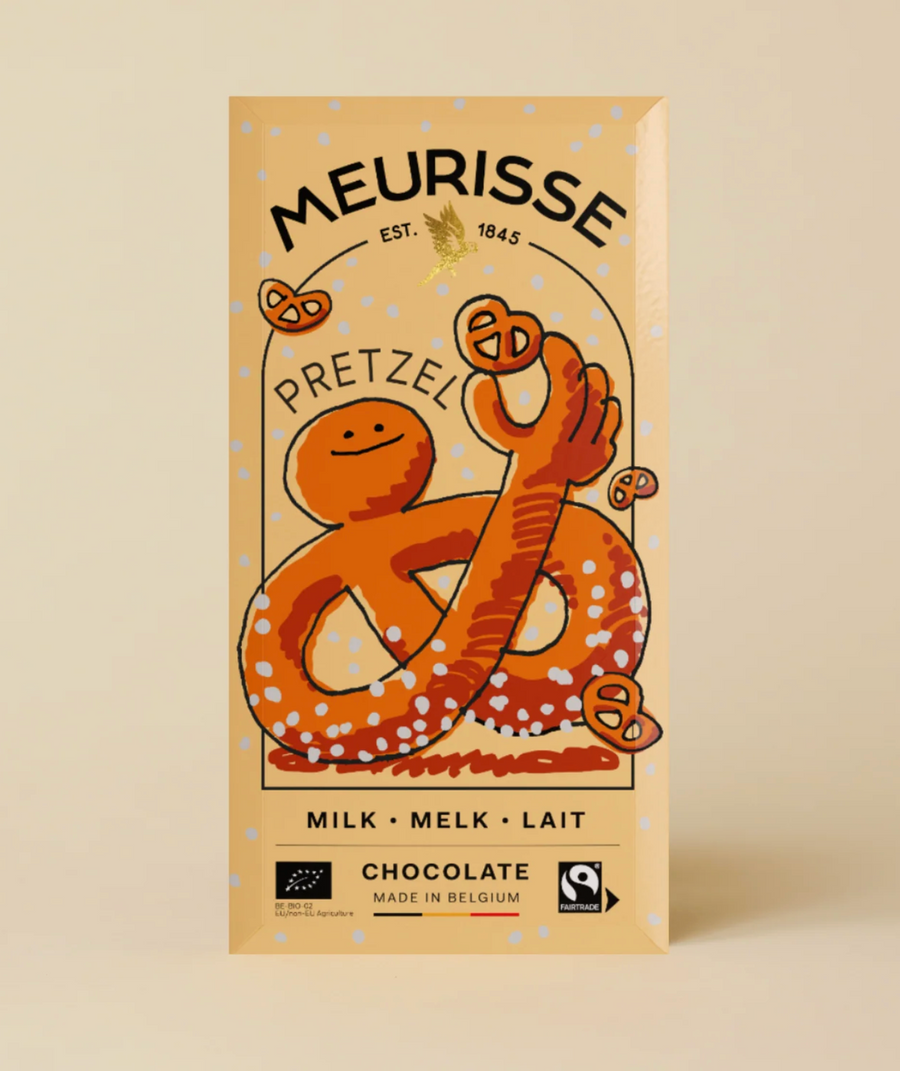 Meurisse – Fair Trade milk chocolate refined with hazelnuts.