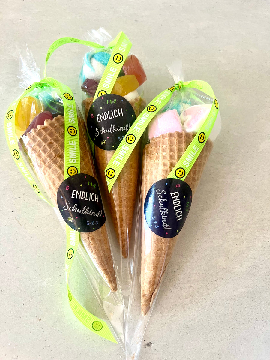 Mini Schultüte als Mitgebsel zum Schulanfang
