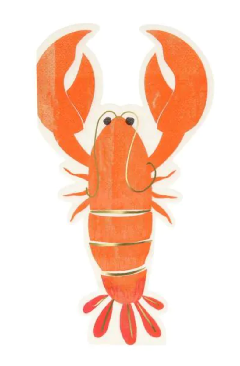 Kindergeburtstag Unterwasser Deko Set mit Hummer Servietten