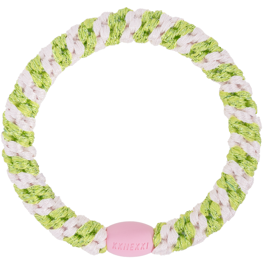 KKnekki Ballet Pink Lime Glitter Stripe