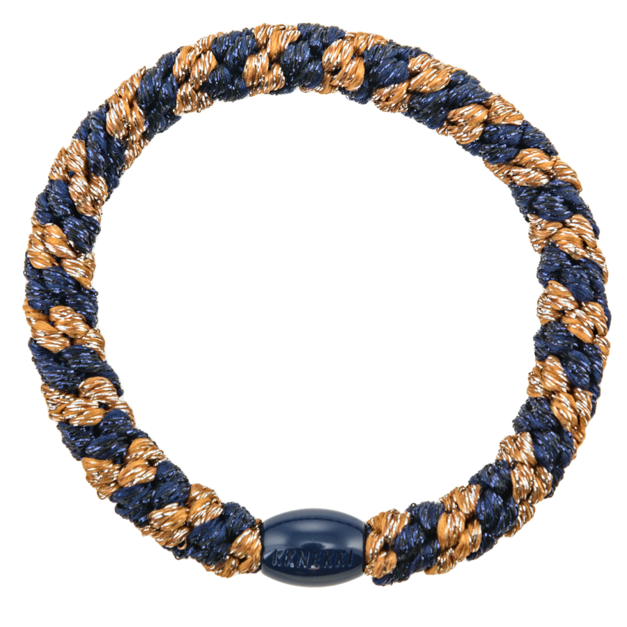 KKnekki Cognac Glitter Navy  Glitter Stripe