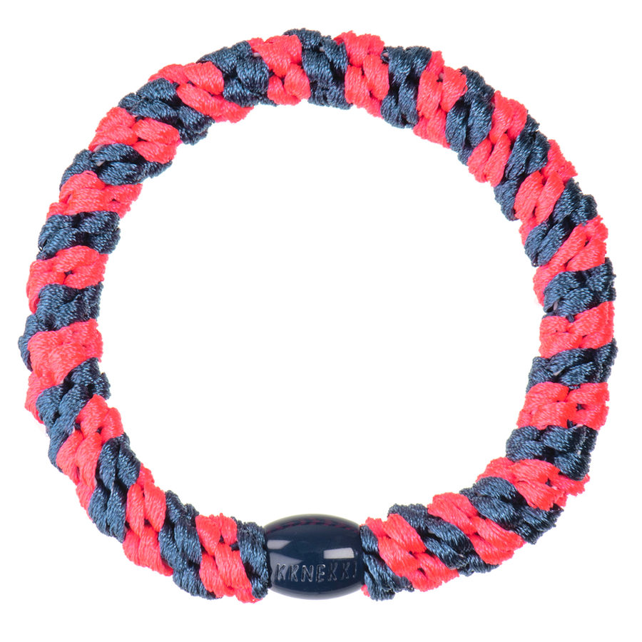 KKnekki Indigo Neonpink Stripe Haargummi