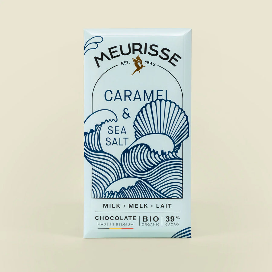 Meurisse – Fair Trade Milchschokolade mit Karamell und Meersalz aus Papua Neuginea