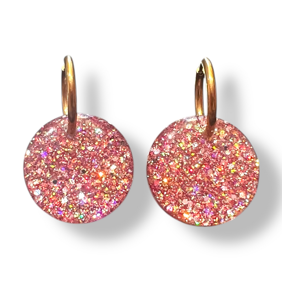 Round Earrings Rosé