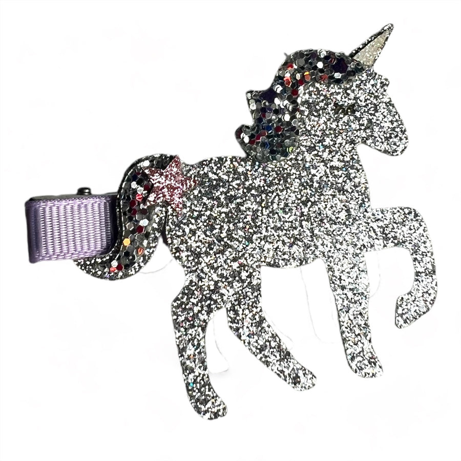 Hair clip for children sparkling unicorn