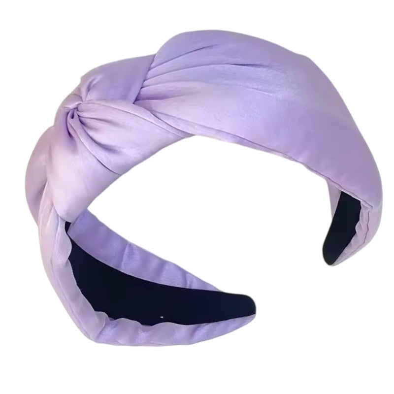 Haarreif aus Satin mit Knotendetail