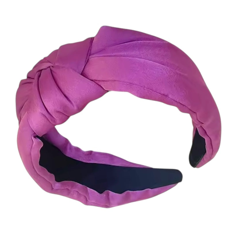 Haarreif aus Satin mit Knotendetail