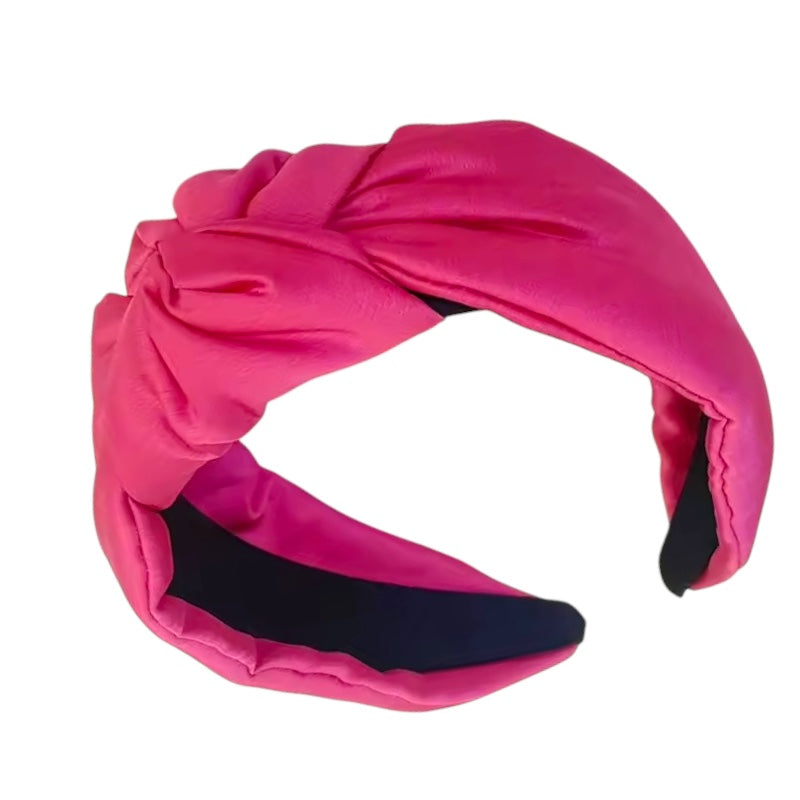 Haarreif aus Satin mit Knotendetail