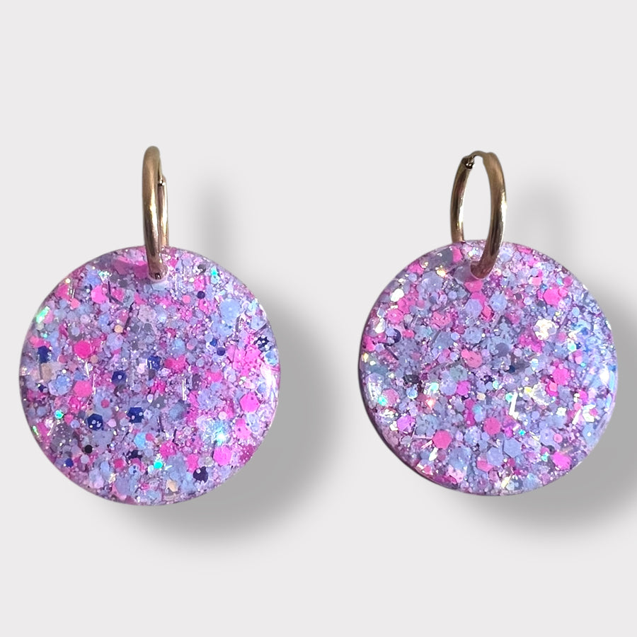 Violet Love Sparkle Earrings