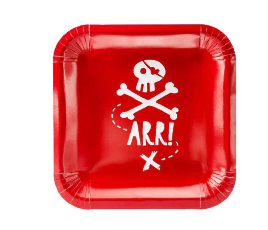 Pirat Kindergeburtstagsdeko mit Piratentellern