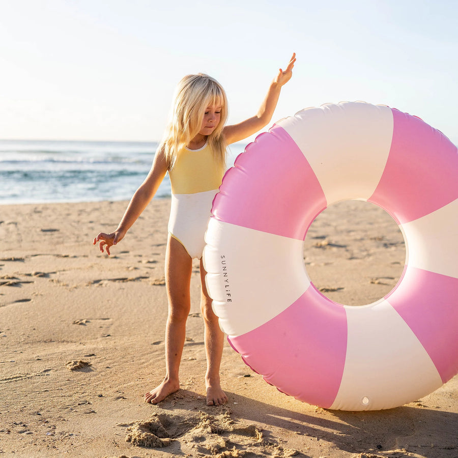 Pool Reifen Bubblegum Pink Streifen