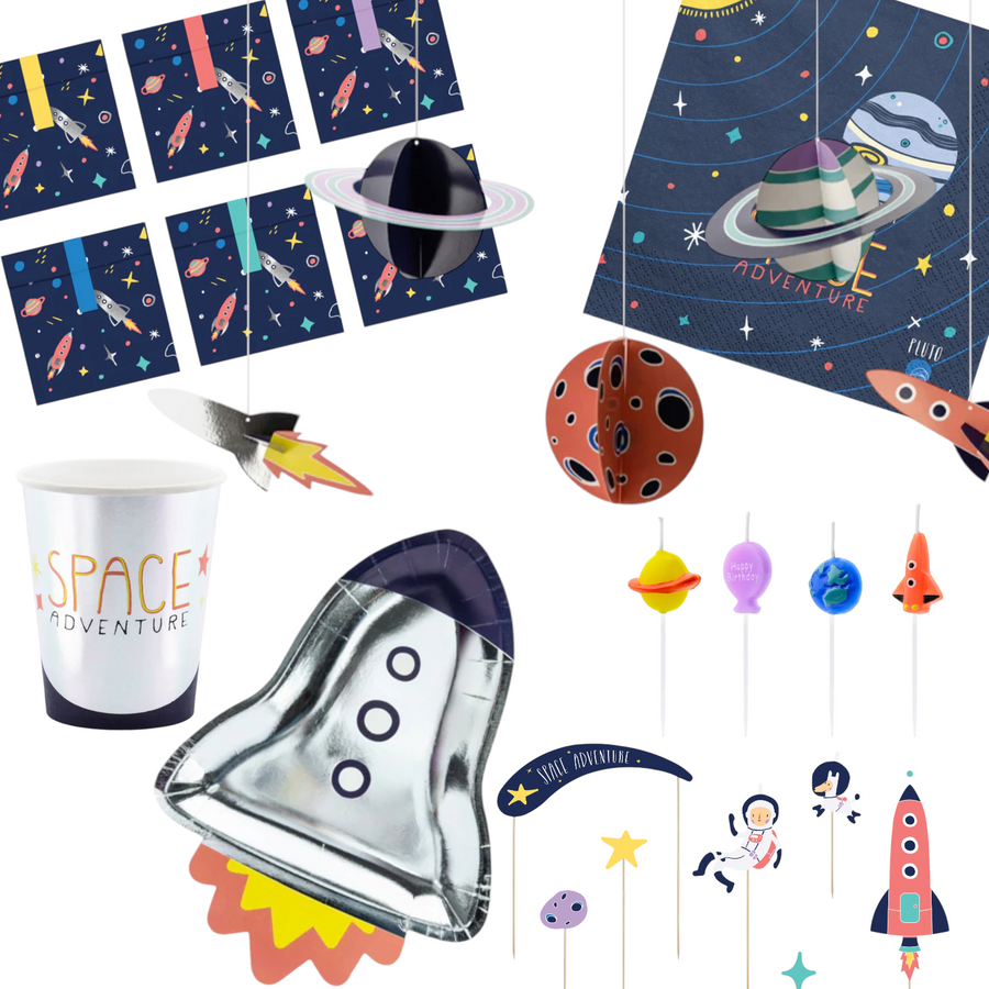 Space party - astronaut children's birthday: your space decoration set