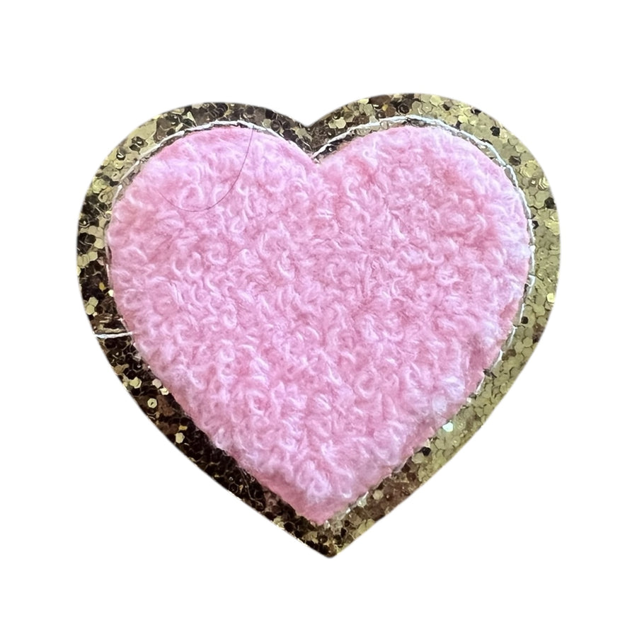 Bügelpatch Herz Rosa