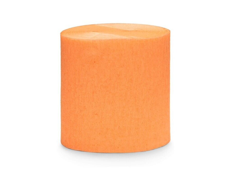 Packung aus 4x Krepp Streamern zum Dekorieren: Orange