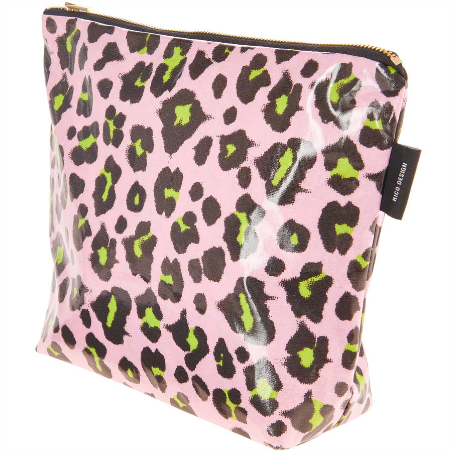Kosmetiktasche Acid Leo groß, rosa