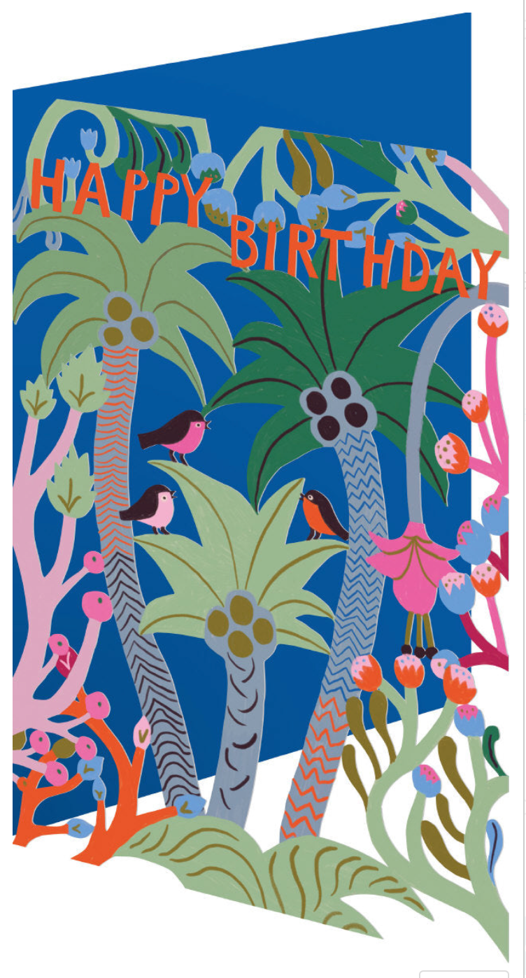 Starflower Lasercut Card - Happy Birthday von Roger La Borde