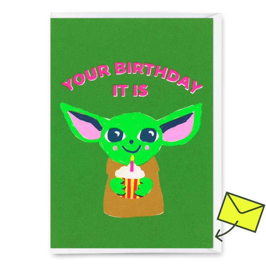 Klappkarte "Your birthday it is" | Coole Klappkarte zum Geburtstag