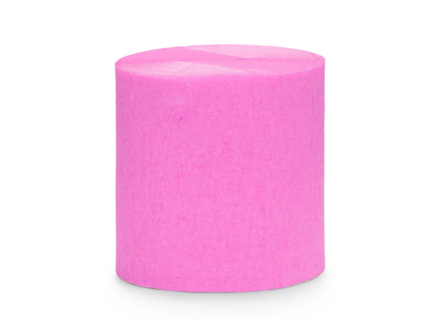 Packung aus 4x Krepp Streamern zum Dekorieren: Pink