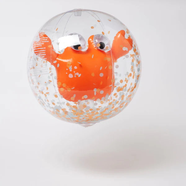 Aufblasbarer Wasserball mit 3D-Krebs und Bio Konfetti