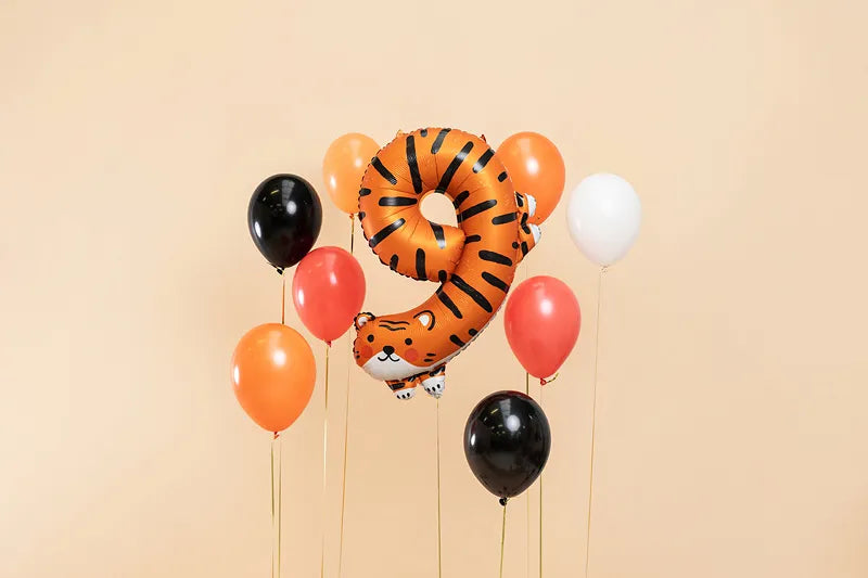 Folienballon Tier-Zahl zum 9. Geburtstag