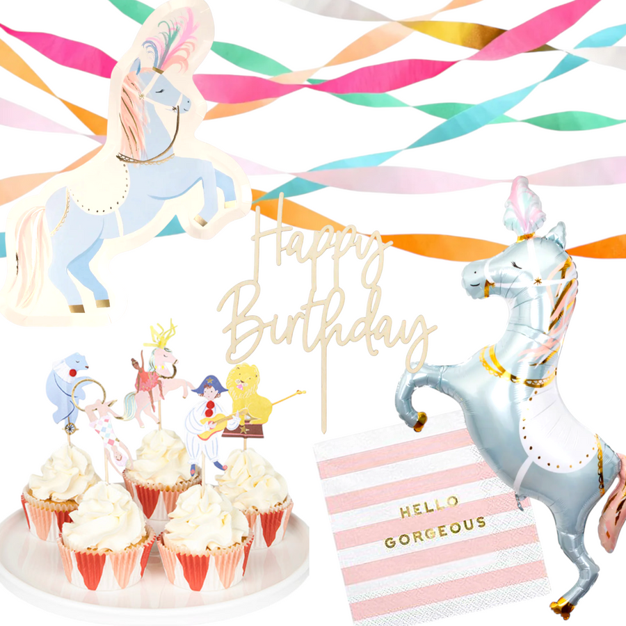 Zirkus Partydeko Set für 8 Personen