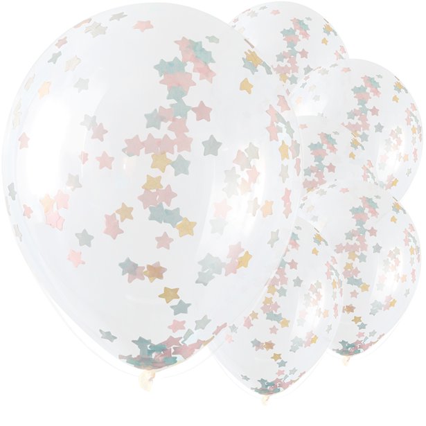 Star confetti balloons