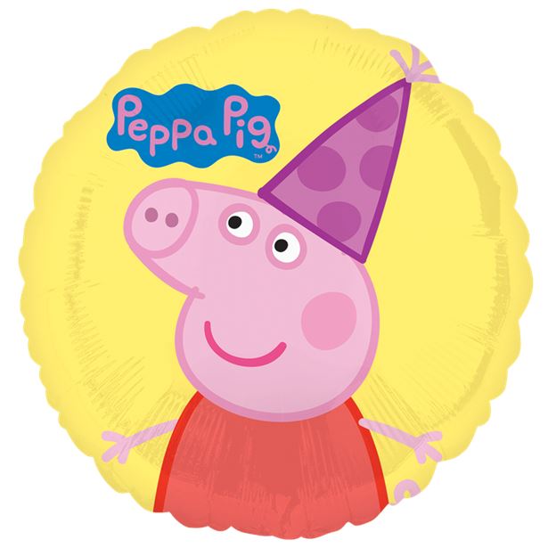 Peppa Pig foil balloon yellow